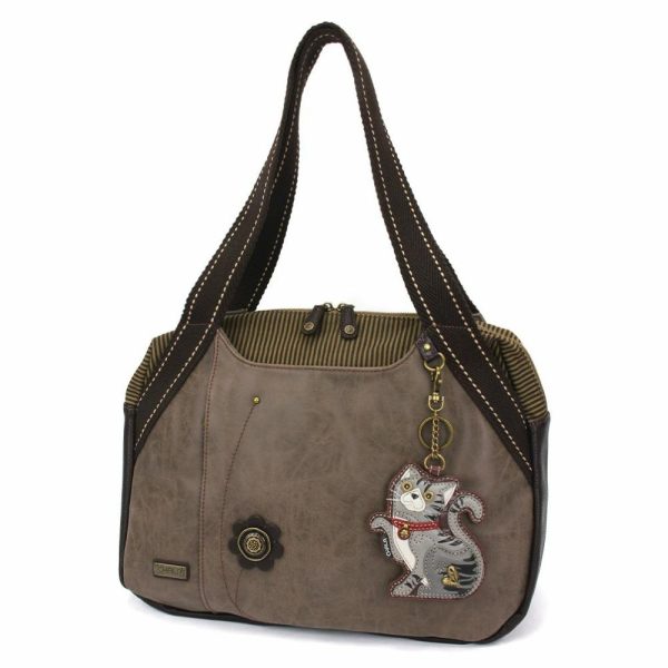 Bags & Purses |  Bowling Bag – Tabby Cat Gray Bags & Purses Bags & Purses