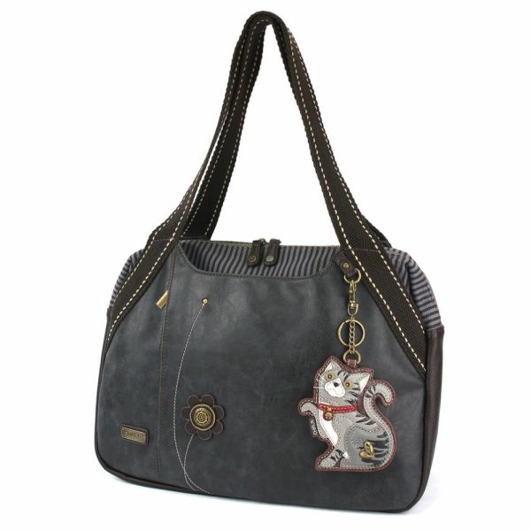 Bags & Purses |  Bowling Bag – Tabby Cat Gray Bags & Purses Bags & Purses