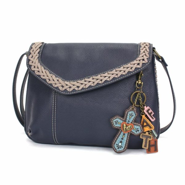 Crossbodies |  Braided Boho Crossbody – Charming Charms Cross+Faith Crossbodies Berry