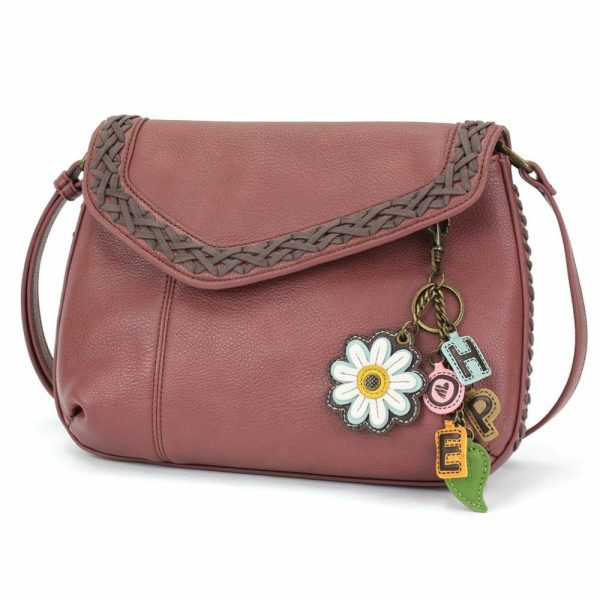 Crossbodies |  Braided Boho Crossbody – Charming Charms Daisy+Hope Crossbodies Berry