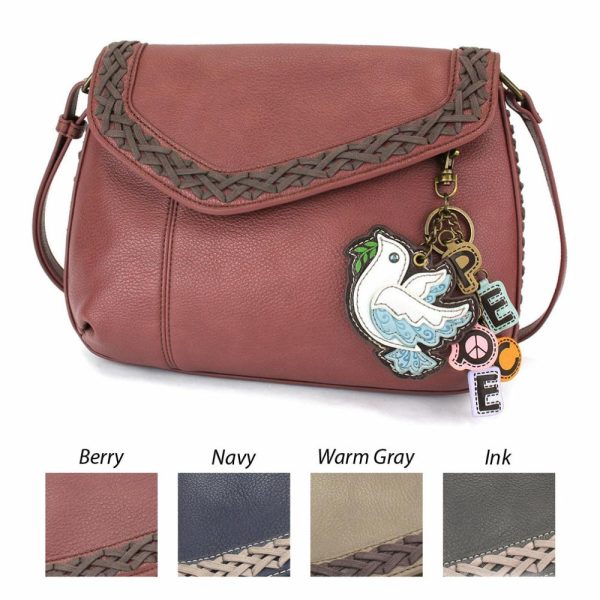 Crossbodies |  Braided Boho Crossbody – Charming Charms Dove+Peace Crossbodies Berry