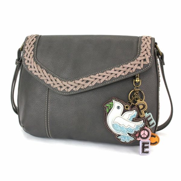 Crossbodies |  Braided Boho Crossbody – Charming Charms Dove+Peace Crossbodies Berry