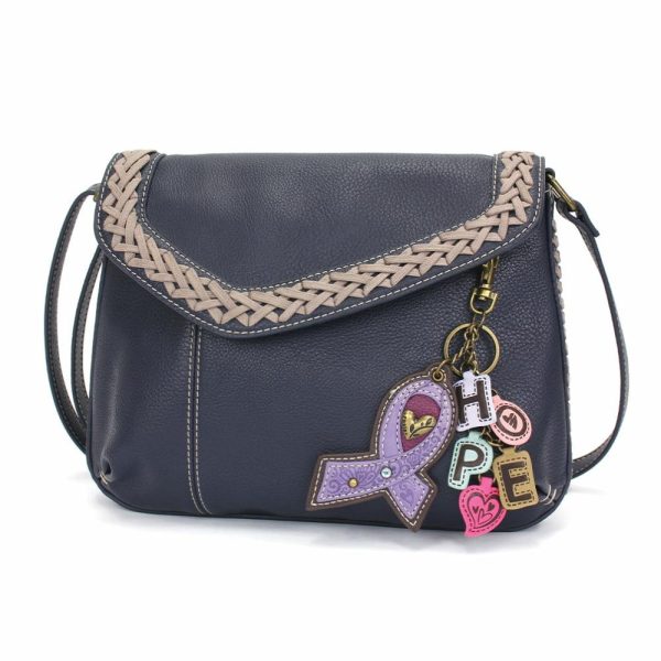 Crossbodies |  Braided Boho Crossbody – Charming Charms Lavender Ribbon Crossbodies Berry