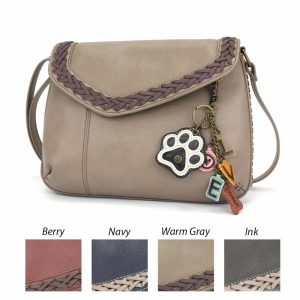 Crossbodies |  Braided Boho Crossbody – Charming Charms Paw+Love Crossbodies Berry