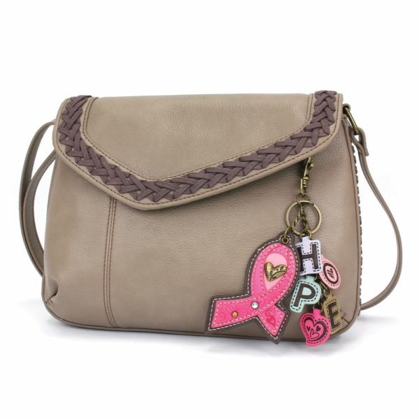 Crossbodies |  Braided Boho Crossbody – Charming Charms Pink Ribbon Crossbodies Berry