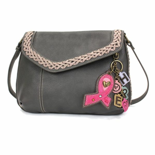 Crossbodies |  Braided Boho Crossbody – Charming Charms Pink Ribbon Crossbodies Berry