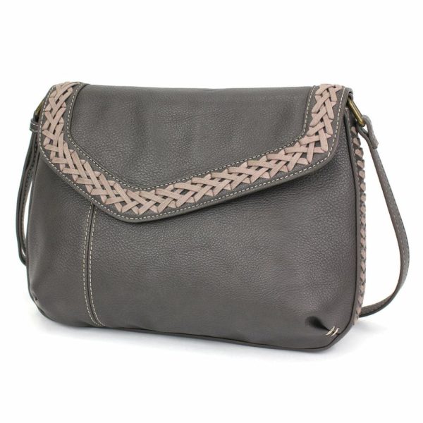 Crossbodies |  Braided Boho Crossbody – Metal Charming Anchor Crossbodies Berry