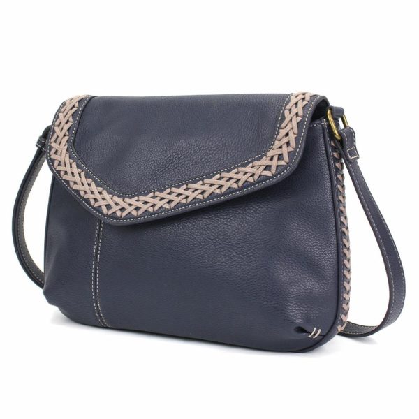 Crossbodies |  Braided Boho Crossbody – Metal Charming Anchor Crossbodies Berry