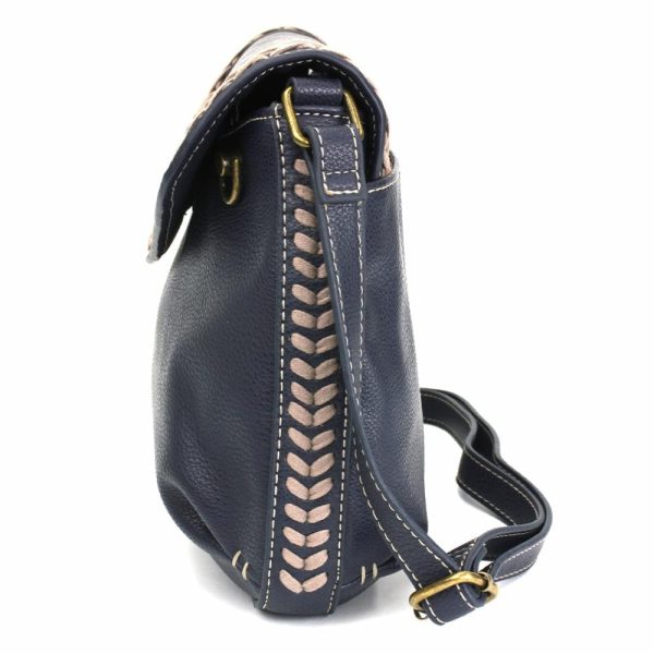 Crossbodies |  Braided Boho Crossbody – Metal Charming Anchor Crossbodies Berry