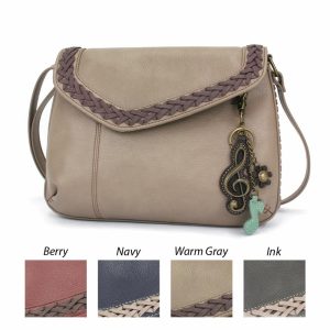 Crossbodies |  Braided Boho Crossbody – Metal Charming Clef Crossbodies Berry