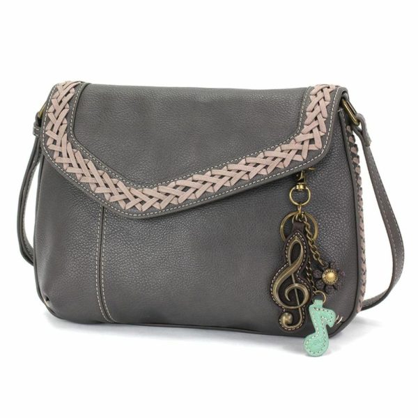 Crossbodies |  Braided Boho Crossbody – Metal Charming Clef Crossbodies Berry