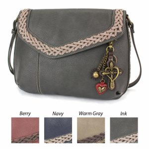 Crossbodies |  Braided Boho Crossbody – Metal Charming Cross Crossbodies Berry