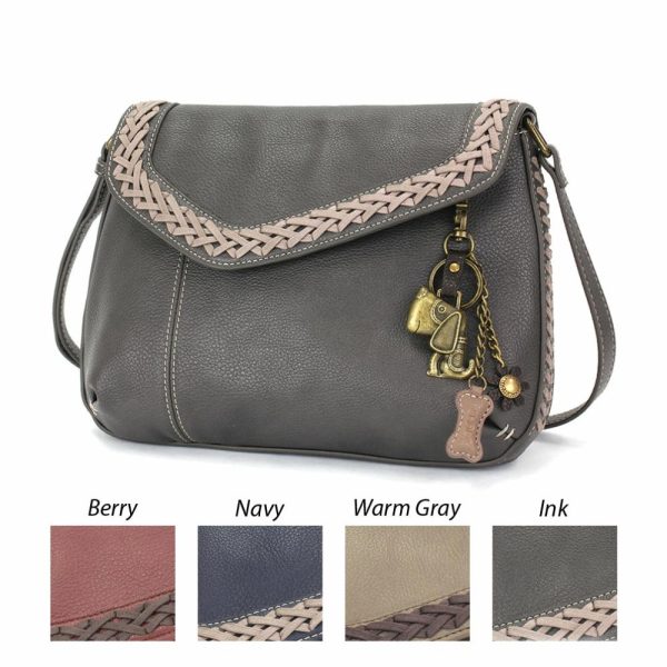 Crossbodies |  Braided Boho Crossbody – Metal Charming Dog Crossbodies Berry