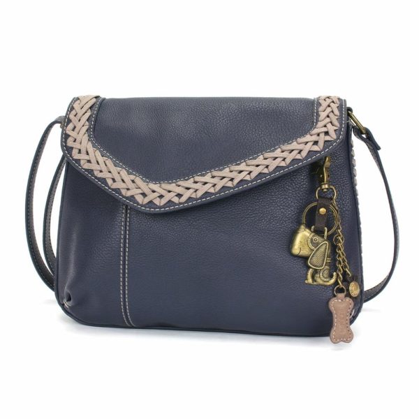 Crossbodies |  Braided Boho Crossbody – Metal Charming Dog Crossbodies Berry