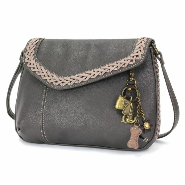 Crossbodies |  Braided Boho Crossbody – Metal Charming Dog Crossbodies Berry