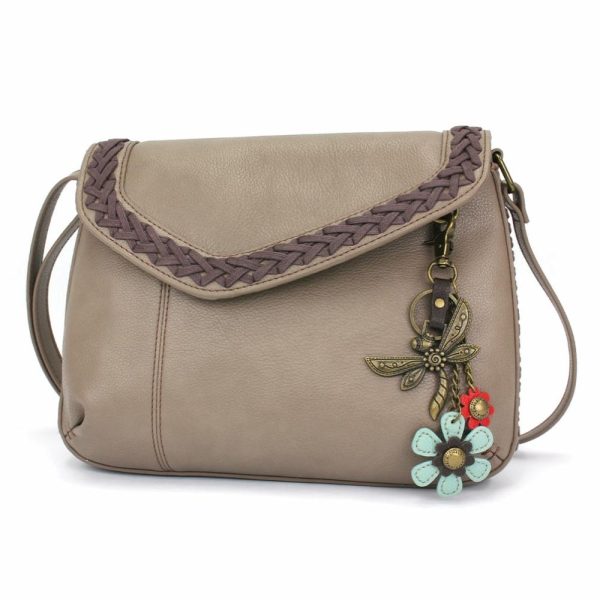 Crossbodies |  Braided Boho Crossbody – Metal Charming Dragonfly Crossbodies Berry