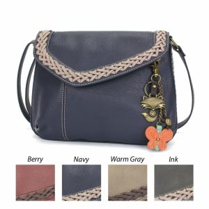 Crossbodies |  Braided Boho Crossbody – Metal Charming Fox Crossbodies Berry