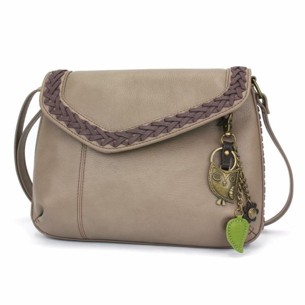 Crossbodies |  Braided Boho Crossbody – Metal Charming Owl Crossbodies Berry