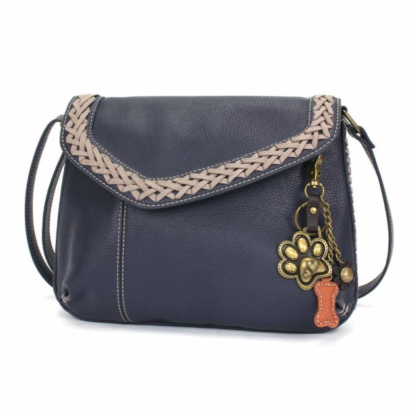 Crossbodies |  Braided Boho Crossbody – Metal Charming Pawprint Crossbodies Berry