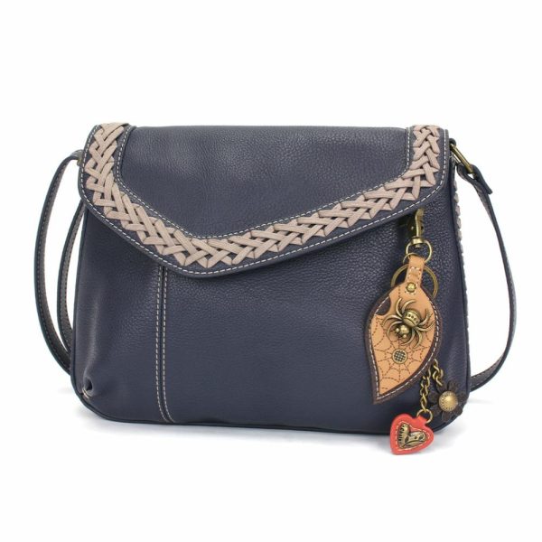 Crossbodies |  Braided Boho Crossbody – Metal Charming Spider Crossbodies Berry