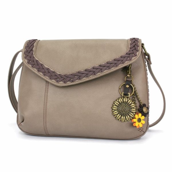 Crossbodies |  Braided Boho Crossbody – Metal Charming Sunflower Crossbodies Berry