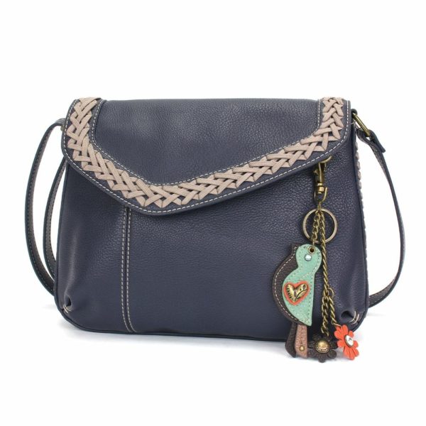 Crossbodies |  Braided Boho Crossbody – Mini Keychain Bird Crossbodies Berry