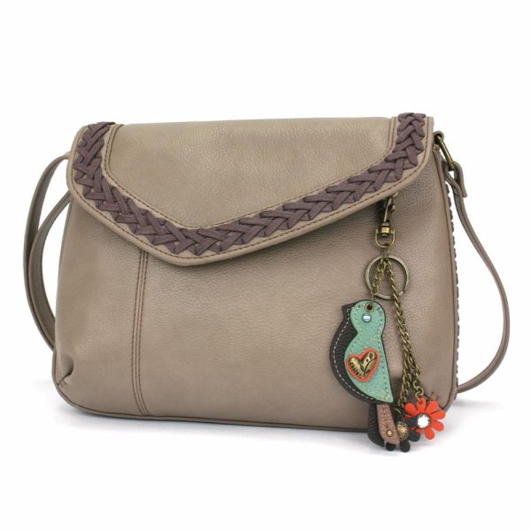 Crossbodies |  Braided Boho Crossbody – Mini Keychain Bird Crossbodies Berry