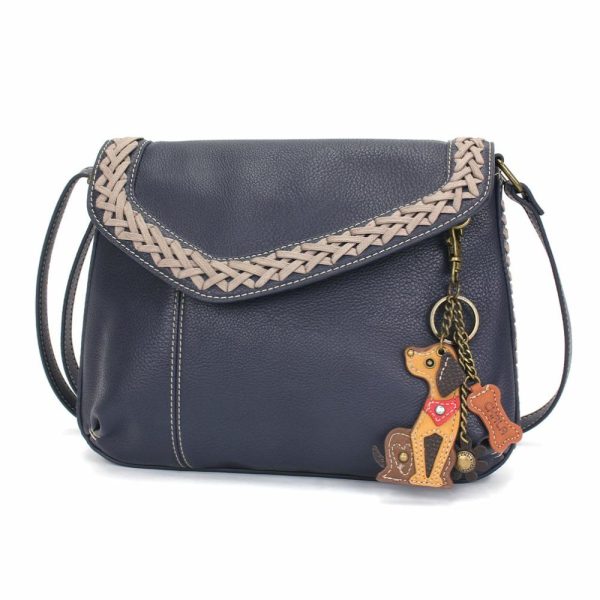 Crossbodies |  Braided Boho Crossbody – Mini Keychain Dog Crossbodies Berry