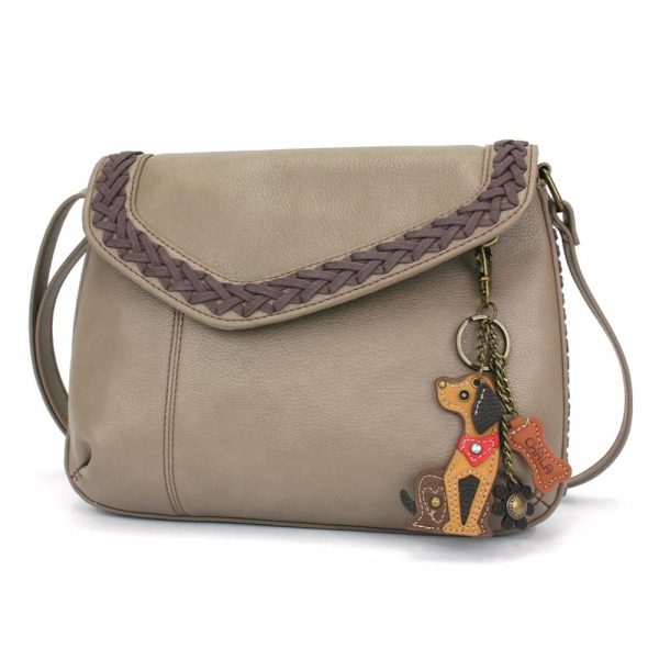 Crossbodies |  Braided Boho Crossbody – Mini Keychain Dog Crossbodies Berry