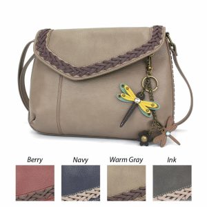 Crossbodies |  Braided Boho Crossbody – Mini Keychain Dragonfly Yellow Crossbodies Berry