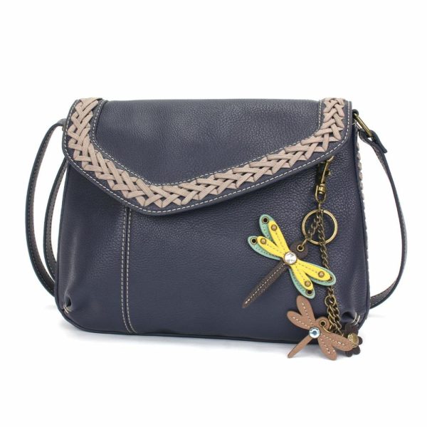 Crossbodies |  Braided Boho Crossbody – Mini Keychain Dragonfly Yellow Crossbodies Berry