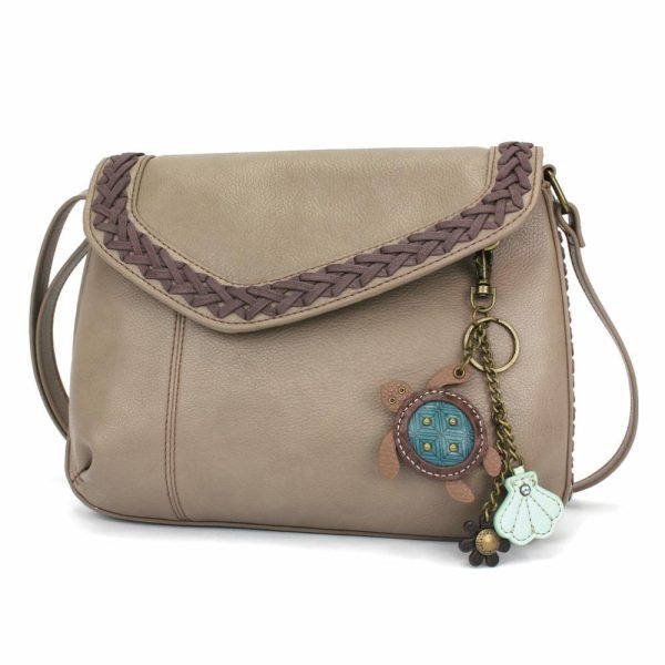 Crossbodies |  Braided Boho Crossbody – Mini Keychain Turtle Crossbodies Berry