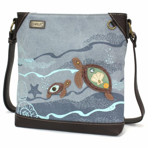 Crossbodies |  Canvas Crossbody – Turtles Crossbodies Crossbodies