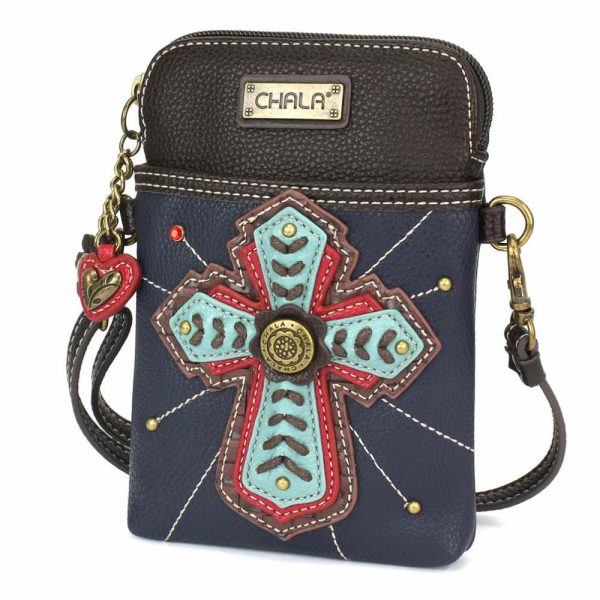 Crossbodies |  Cellphone Xbody – Chevron Cross Crossbodies Crossbodies