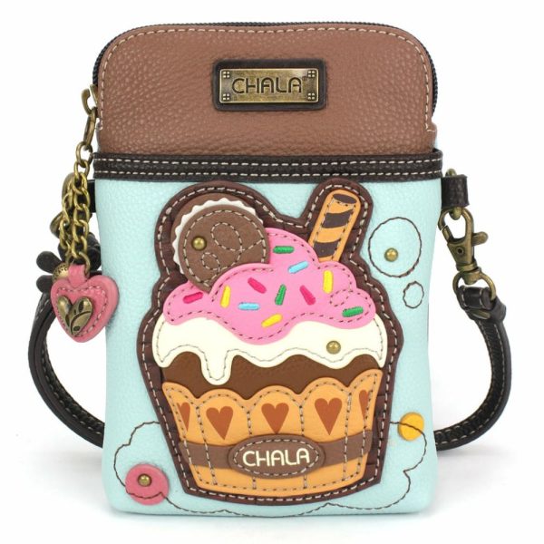 Crossbodies |  Cellphone Xbody – Cupcake Crossbodies Blue Approx