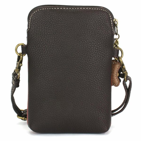 Crossbodies |  Cellphone Xbody – Darkbrown Chihuahua Crossbodies Crossbodies