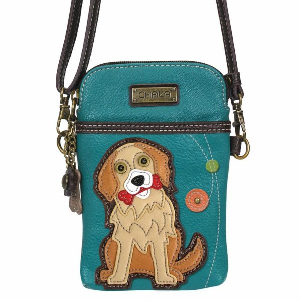 Crossbodies |  Cellphone Xbody – Golden Retriever Crossbodies Crossbodies