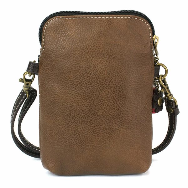 Crossbodies |  Cellphone Xbody – Guitar Crossbodies Brown Approx