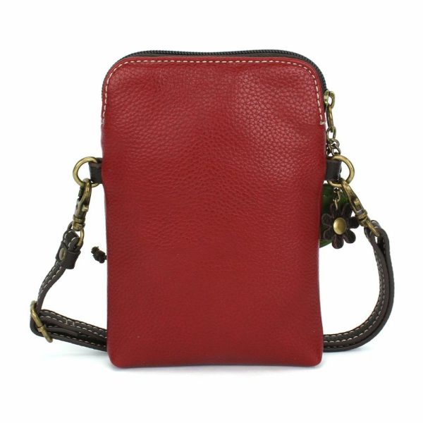 Crossbodies |  Cellphone Xbody – Hippo Crossbodies Burgundy Approx