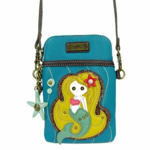 Crossbodies |  Cellphone Xbody – Mermaid Crossbodies Blue Approx