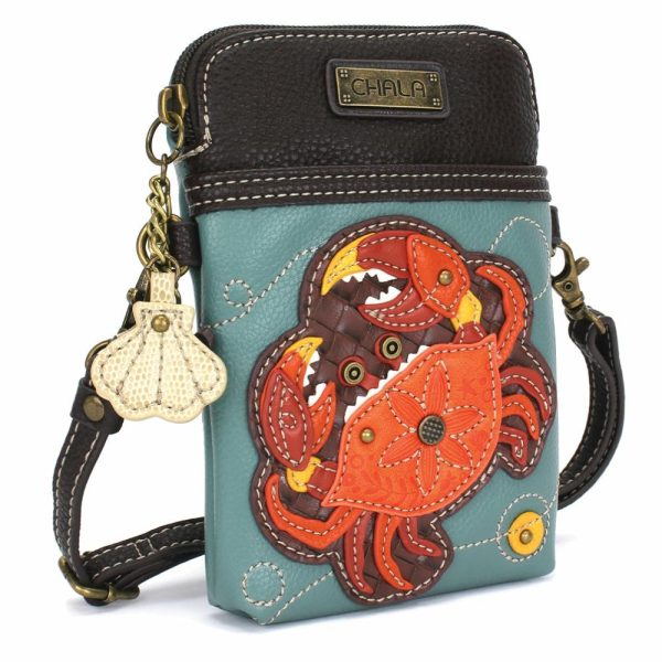 Crossbodies |  Cellphone Xbody – Orange Crab Crossbodies Crossbodies