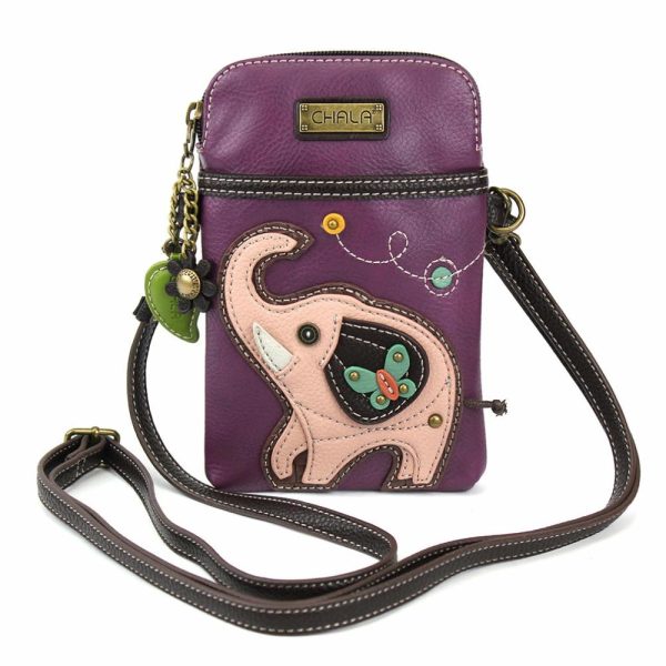 Crossbodies |  Cellphone Xbody – Pink Elephant Crossbodies Crossbodies