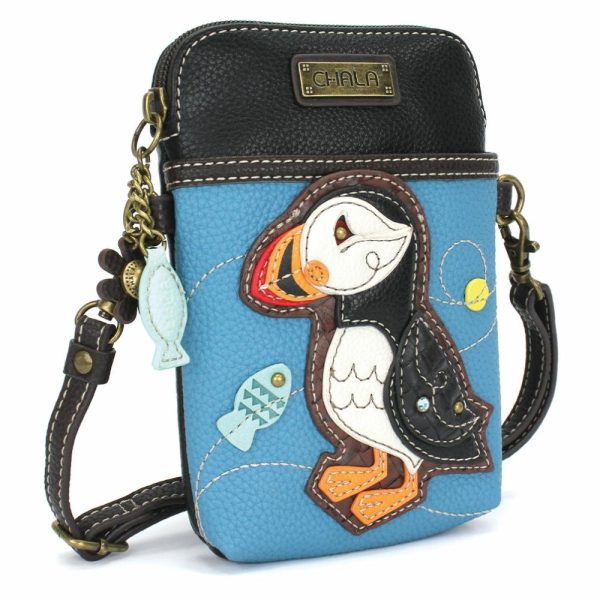 Crossbodies |  Cellphone Xbody – Puffin Crossbodies Blue Approx