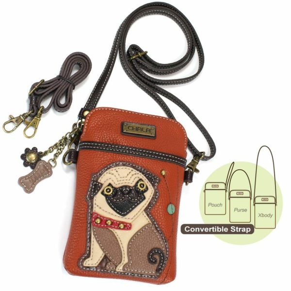 Crossbodies |  Cellphone Xbody – Pug Crossbodies Crossbodies