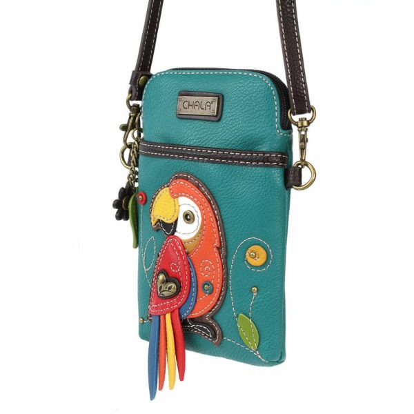 Crossbodies |  Cellphone Xbody – Red Parrot Crossbodies Crossbodies