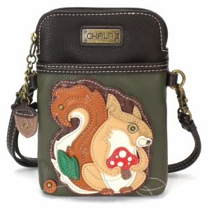 Crossbodies |  Cellphone Xbody – Squirrel A Crossbodies Crossbodies