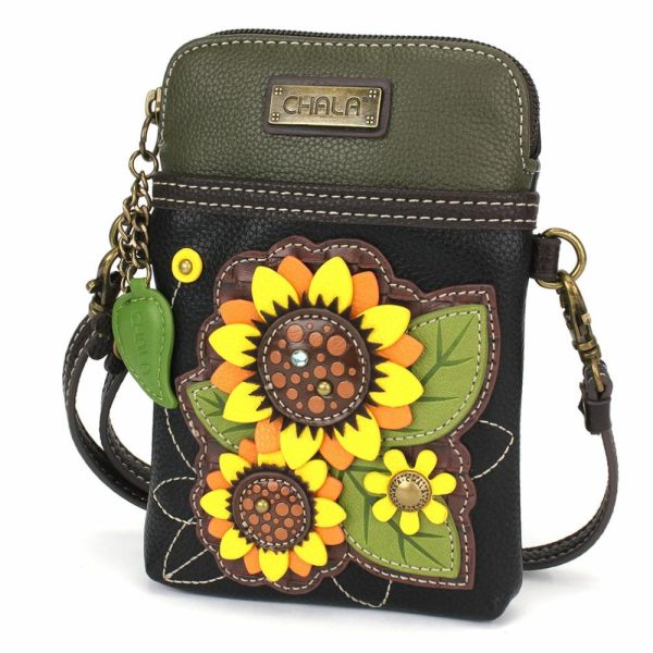 Crossbodies |  Cellphone Xbody – Sunflower Group Crossbodies Black Approx