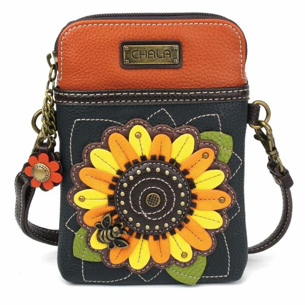 Crossbodies |  Cellphone Xbody – Sunflower Crossbodies Crossbodies