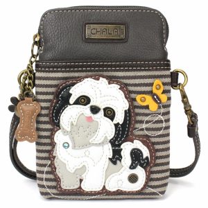 Crossbodies |  Cellphone Xbody – White Shih Tzu Crossbodies Crossbodies