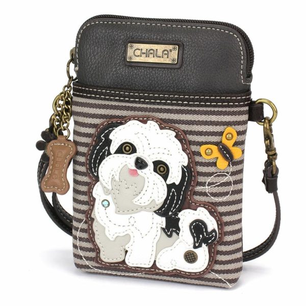 Crossbodies |  Cellphone Xbody – White Shih Tzu Crossbodies Crossbodies